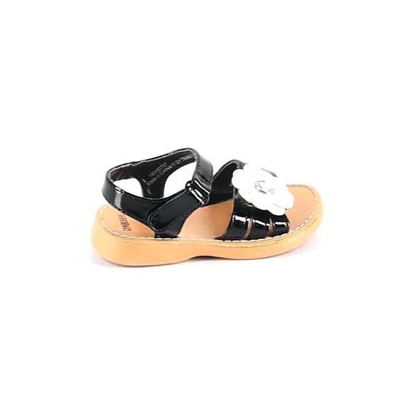 Gymboree black sandals with bejeweled flower. - Picture 3 of 15